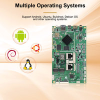 Placa de Interfaz de Red IoT OEM/ODM Portworld P6802 RK3568 con Decodificación 4K, MIPI, EDP, WiFi de Doble Banda, 5G, Hub para Hogar Inteligente, Pantalla Táctil