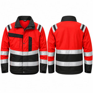 Veste de travail professionnelle réfléchissante multi-poches, vente en gros, haute visibilité, classe 1 ANSI, imperméable, pour travailleurs - Product Image 1