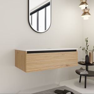 Meuble de salle de bain mural 36 pouces avec 1 tiroir à fermeture douce, sans lavabo - Product Image 5