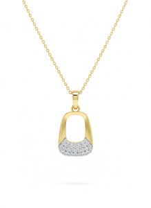 Collier pendentif diamant, bijoux de luxe pour femme, bijoux de fiançailles, bijoux à porter au quotidien, diamants naturels et de laboratoire - Product Image 1