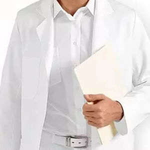 Ventes en gros de blouses de laboratoire blanches personnalisées de haute qualité, uniformes unisexes en coton, produits de laboratoire, blouses de pharmacie - Product Image 6