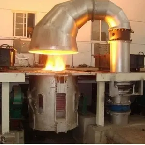 100kg 250kg 500kg 750kg 1T 2T 5T steel tilting furnace machine iron electric smelting metal melting induction industrial furnace