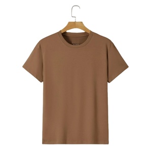 T-shirt unisexe 100 % coton de haute qualité, logo personnalisé imprimé, motif uni, tissu tricoté, design vierge pour homme, col rond, coupe classique - Product Image 1