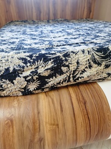 Floral Kantha <b>Quilt</b> <b>Indian</b> Bohemian Handmade Eco-Friendly Reversible Cotton Throw (Rajasthan 108x90 Inch) - Product Image 4