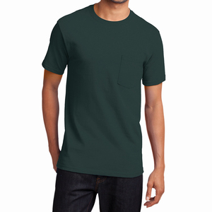 Camiseta de Bolsillo Personalizada para Hombre, Suave, 100% Algodón, Informal, Fabricante de Marca Privada, Corte Regular, Color Sólido, Jersey - Product Image 2