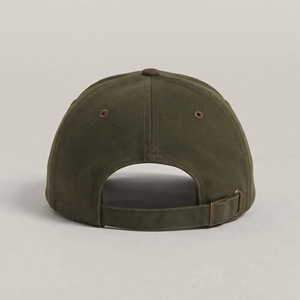 Gorra de Béisbol Unisex de 6 Paneles, Verde Oliva con Visera Marrón, Tela de Sarga, Ajuste Ajustable, Estilo Casual, Uso en las Cuatro Estaciones, Logotipo Personalizado - Product Image 3