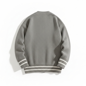 Pulls et cardigans décontractés à col en V, manches longues, vert et blanc, personnalisables en taille et logo, pour les sororités et les fraternités universitaires - Product Image 2