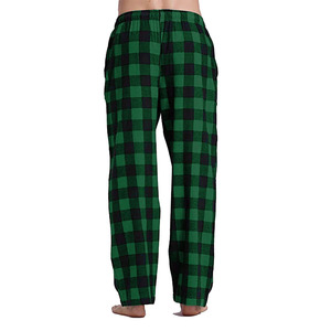 Pantalones de Pijama de Franela Ligeros para Hombre, Primavera-Verano, Cintura Media con Cordón, Corte Ajustado, para Adultos - Product Image 2
