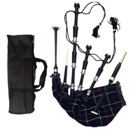 Traditional Scottish Highland Bagpipes Musical Instrument With Durable Synthetic Bag And Rosewood Chanter For Professional