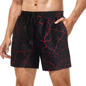Shorts en maille respirants et à séchage rapide pour hommes, imprimés sur mesure, légers, en polyester, pour la plage, tendance et confortables - Product Image 1