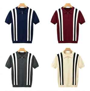 เสื้อเชิ้ตผู้ชายไซส์ใหญ่ ผ้าถักโพลีเอสเตอร์ 100% สไตล์จีน ป้องกันขนร่วง แขนสั้น ระบายอากาศได้ดี - Product Image 4