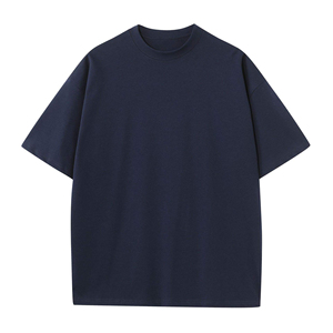 T-shirts pour hommes 100 % coton 300 g/m² Vintage Uni Col rond Manches courtes Coupe classique Respirant Vierge Personnalisable Grandes tailles - Product Image 6
