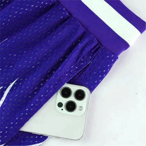 Shorts de sport en tissu mesh de haute qualité, shorts de basket-ball en polyester sublimé avec poche, shorts personnalisés pour hommes OEM - Product Image 3