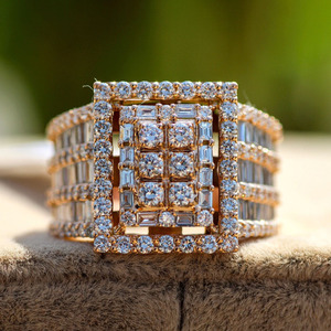 Bague de fiançailles Hip Hop entièrement sertie de diamants Moissanite taille baguette et ronde, style entièrement glacé, en argent sterling 925, bijoux pour cadeaux masculins - Product Image 5