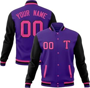 Chaqueta de Invierno Cálida y Cómoda para Hombre, Estilo Letterman, Cuello Alto, Logotipo Frontal, Resistente al Viento, Alta Calidad, Ecológica, Precio Razonable - Product Image 1