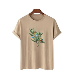 Camiseta de corte regular para hombre Camiseta absorbente de sudor de manga corta de larga duración Camiseta azul personalizada para hombre Estilo de vida diario al por mayor - Product Image 6