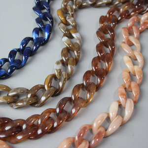 Meetee B-C094 Women's Bag Accessories <b>Retro</b> Plastic Acrylic Chain Strap <b>Decorative</b> Resin Bag Chain for Handbags Link Handle - Product Image 5