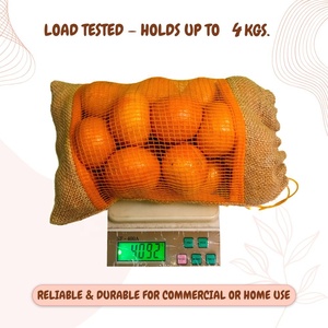 กระเป๋าผ้ากระสอบทรงสวยมีเชือกผูก ขนาด 35*30 ซม. ใช้ซ้ำได้ รับน้ำหนักได้ 4 กก. เป็นมิตรกับสิ่งแวดล้อม เหมาะสำหรับใส่ผักผลไม้สดและของใช้ประจำวัน - Product Image 6