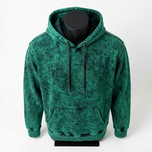 Sweat à capuche pour homme de qualité supérieure, 100% coton, effet délavé, respirant, épais, effet soleil éclairé - Product Image 3