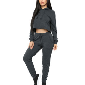 Sudadera con Capucha Corta Personalizada para Mujer, Estilo Casual, de Algodón y Felpa, para Uso Diario, MOQ Bajo - Product Image 1