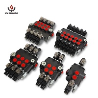 Vanne directionnelle monobloc hydraulique à solénoïde haute précision Hy-Waloil série Z80 à 1 bobine - 12/24V