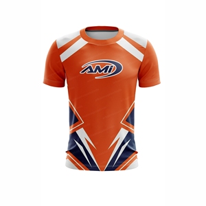 T-shirt à sublimation pour homme, manches courtes, pull-over, 100% polyester, séchage rapide, OEM, streetwear, unisexe, écologique, respirant - Product Image 1