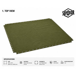 Lona Resistente Antideslizante para Ring de Boxeo, Jaula de MMA, Competición, Duradera, Impermeable, Tamaños Personalizables, Calidad Superior Internacional - Product Image 1