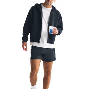 Custom Heavyweight Full Zip Hoodie for Men – Oversized Fleece Zip Up Sweatshirt with Kangaroo Pocket - Product Image 4