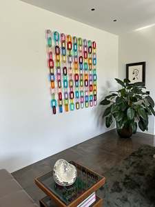 Adornos de Pared de Cadena Acrílica Modernos Personalizados, Hechos a Mano, Decoración Colgante de Resina Moderna para el Hogar, Listos para el Festival Diwali - Product Image 6