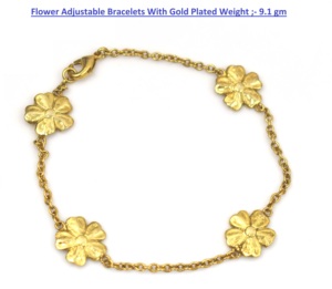สร้อยข้อมือรูปดอกไม้สีทองสำหรับผู้หญิง สวมใส่ได้ทุกวัน ทอง 18K หรูหรา ของขวัญงานแต่งงาน เครื่องประดับ - Product Image 2