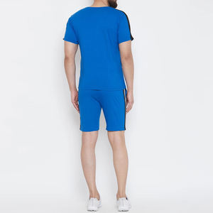 Ensemble jogging tendance 2 pièces pour homme, t-shirt et short, logo imprimé DTF personnalisé, streetwear hip hop, survêtement pour homme - Product Image 4