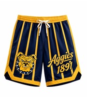 Vêtements universitaires HBCU pour A&T NC en gros – Tenue décontractée unisexe à taille élastique en coton uni, séchage rapide et respirante pour l'entraînement de baseball