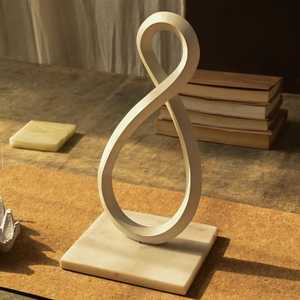 18 cm X 15.5 cm X 34 cm Aluminium Infinity Sculpture Handmade Geometric Art Decor Modern Eco-Friendly Durable for Living Room - Product Image 6