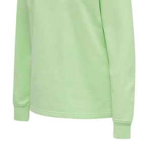 Sweat-shirt col rond vert clair surdimensionné en coton doux, style streetwear coréen, confortable et décontracté, service OEM - Product Image 5
