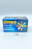 Conectores RJ45 SM-6R CAT 6 y 5, Conectores RJ45, Surtido de Conectores Ethernet para Red, 100 Piezas para Cable