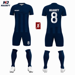 Custom Men's Soccer Jersey Crew Neck Short Sleeve Breathable <b>Polyester</b> Football Uniform Adult All Seasons Sport Apparel - Product Image 5