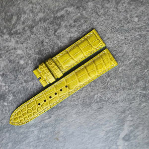 Bracelet de montre en cuir de crocodile Luxali personnalisé 18-22 mm, bracelet de luxe en acier inoxydable, couleurs authentiques, durable, fabriqué en usine, compatible avec les montres intelligentes - Product Image 3