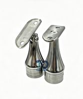 Connecteur coudé en acier inoxydable 304 (33,4 mm) pour rampes et systèmes d'escaliers modernes en verre