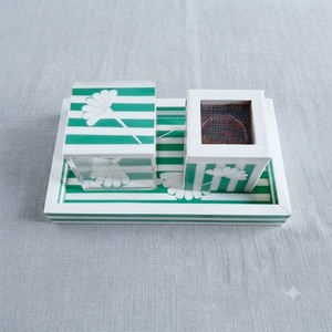 Juego de Bandejas para Incienso con Incrustaciones Verdes y Blancas, Hechas a Mano, para Aromaterapia, Mubkhar, Porta Bakhoor, Regalo para Ramadán - Product Image 1