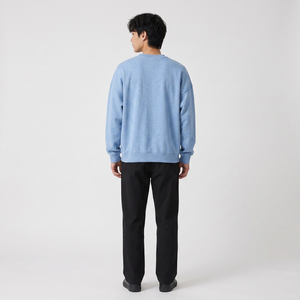 Sudadera gráfica gruesa al por mayor con cuello redondo, teñido con pigmentos e impresión serigráfica para marcas estadounidenses - Product Image 6