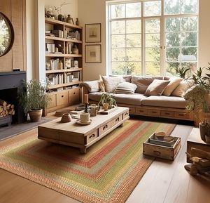 Alfombras Modernas Lavables para Dormitorio, Alfombra Suave para Sala de Estar, Alfombra Irregular Antideslizante de Pelo Corto para Comedor, Oficina en Casa - Product Image 2