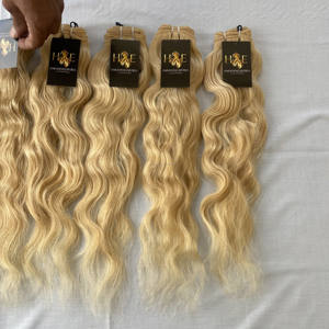 Cabello humano virgen indio crudo sin procesar Calidad superior 613 Cabello Rubio Cabello rizado crudo Templo indio Rubio 60 proveedores de cabello - Product Image 3