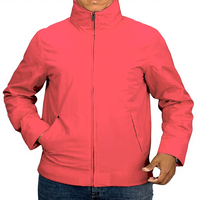 Blouson Bomber Homme SPINE CRAFT Col Montant Fermeture Éclair Coupe-Vent Décontracté Printemps Coupe Ample Couleur Unie Fin