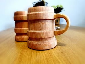 Taza de Madera Ecológica Personalizada, Taza de Café Hecha a Mano con Tamaño y Logotipo Personalizables - Product Image 4