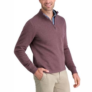 Sudadera con capucha unisex de algodón para fitness, venta al por mayor, económica, de invierno, con media cremallera, personalizable con logo bordado, de forro polar para hombre - Product Image 1