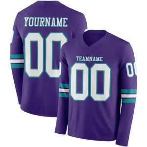 Camiseta de Fútbol para Hombre, Manga Larga, Ligera, Transpirable, Spandex/Poliéster, Impresión Digital por Transferencia de Calor, Nombre del Equipo Personalizado - Product Image 3