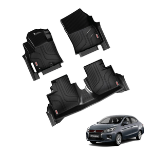Alfombrillas de coche de ajuste personalizado TPE de alta calidad para Mitsubishi Attrage 2020 + Durable All-Season Heavy Duty antideslizante Premium All-Weather - Product Image 1
