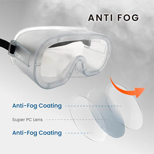 CE certified fully sealed frame lightweight protective goggles for laboratory operations - Product Image 5