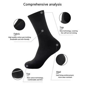 High Quality Cotton Men logo Unisex Bamboo Compression Sports <b>Grip</b> Ankle <b>Custom</b> Cotton Crew <b>Socks</b> - Product Image 2