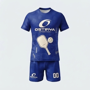 Uniforme de Pickleball para Hombre, Económico, 100% Poliéster, con Logotipo Personalizado Impreso por Transferencia de Calor, Protección UV, Cuello Redondo, Cintura Elástica y Pantalones Cortos - Product Image 6